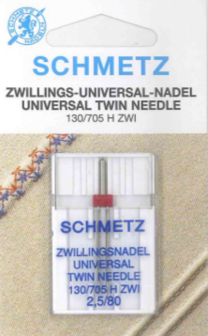 Ago gemello Schmetz Universal 130/705 H ZWI 2,5/80 cod. art 0703127