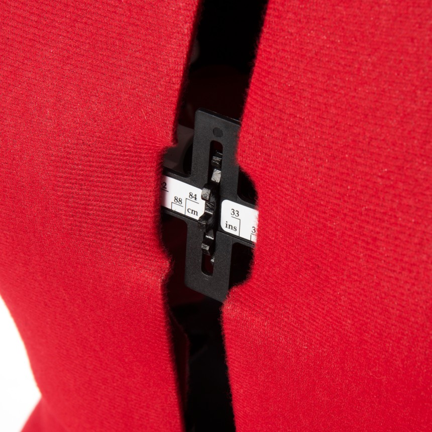 Maniquí para sastre ajustable FG952 de tela y espuma, rojo tallas Small Medium 36-38-40-42-44