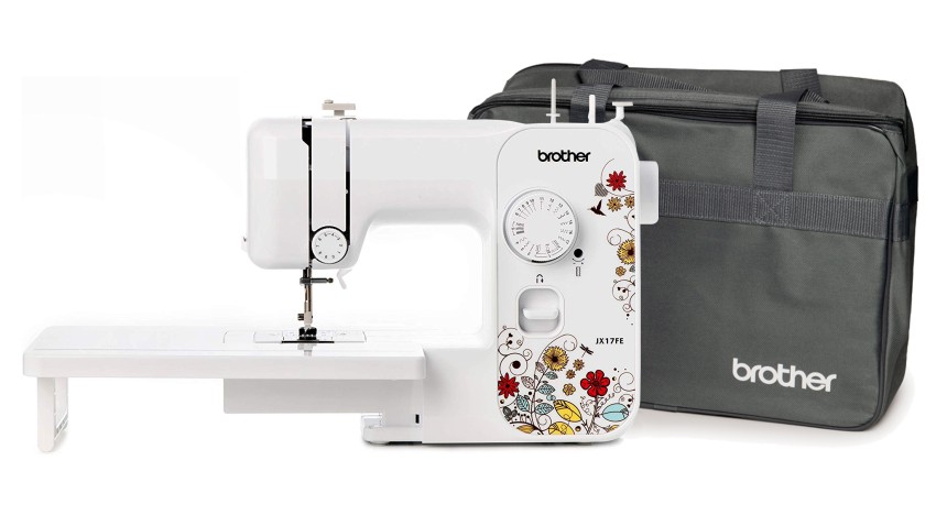 Brother JX17FE (Fantasy Edition) Macchina per Cucire Automatica con 17 Punti di Cucito, Completa e Facile per Principianti - Offerta con Tavolo prolunga e Borsa