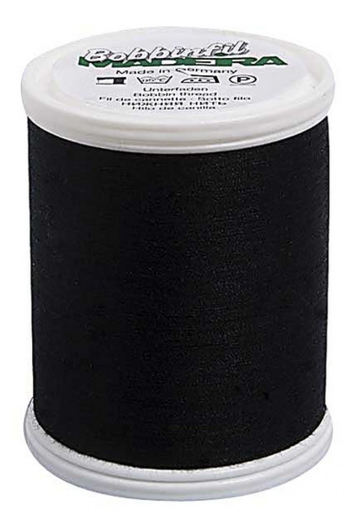 Bobbinfil No. 70  1500 m (bobine &laquo; maxi &raquo;) Art. 9764 100 % filament de polyester - Noir - MADEIRA