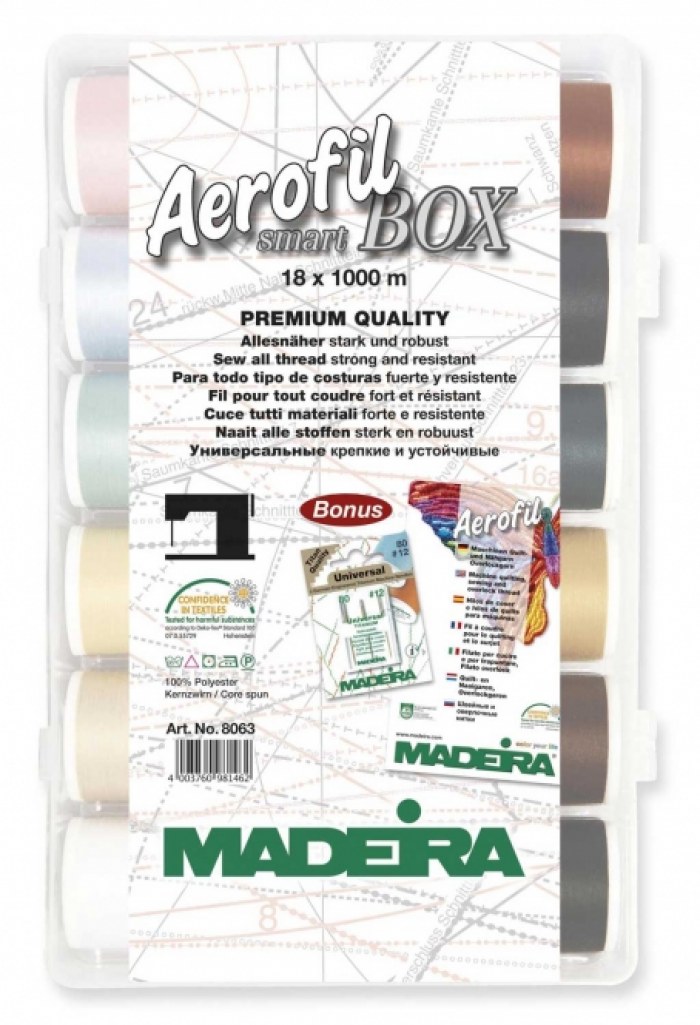 Madeira Smart Box fils &agrave; coudre Aerofil 8063